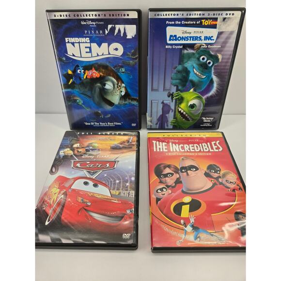 7 Disc DIsney Pixar Collectors Edition DVD Bundle | Cars | Finding Nemo & More - Picture 1 of 2